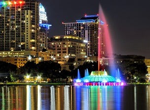 Lake Eola Park in downtown Orlando